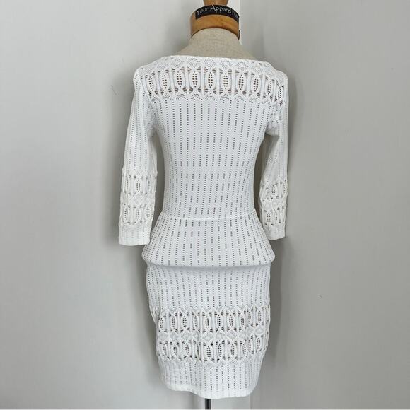 Revolve Nightcap Cream Ecru Spiral Lace Scoop Dress size 2 (423) - Picture 6 of 8